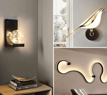 نورپردازی با چراغ دکوری نشیمن